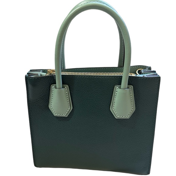 Michael Kors Green Leather Satchel Bag with Adjustable Strap and Dust Bag - Picture 5 of 9